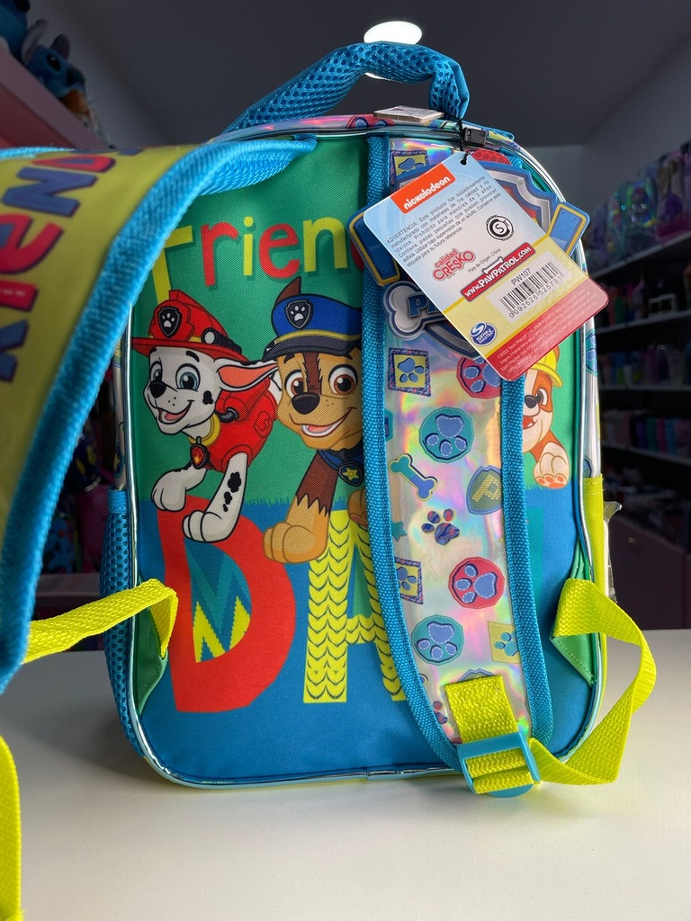 Mochila paw patrol 12" cresko