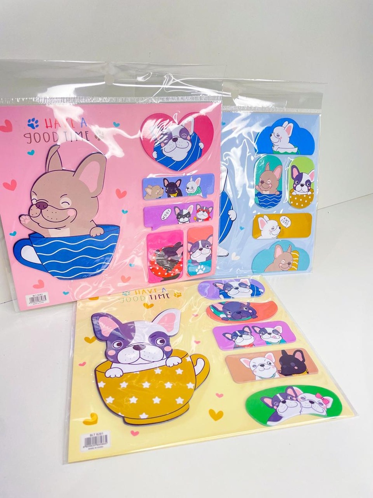 Post it perro have a good time