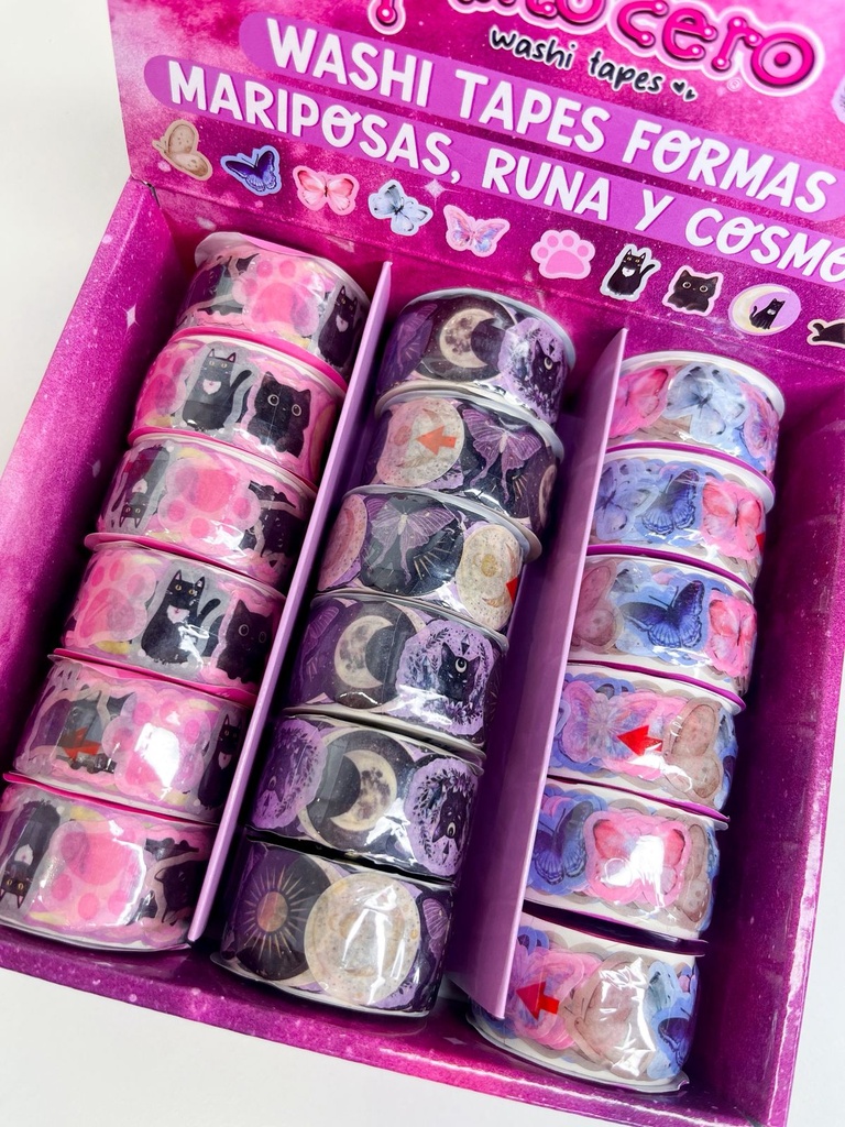 Cinta adhesiva punto cero con diseños