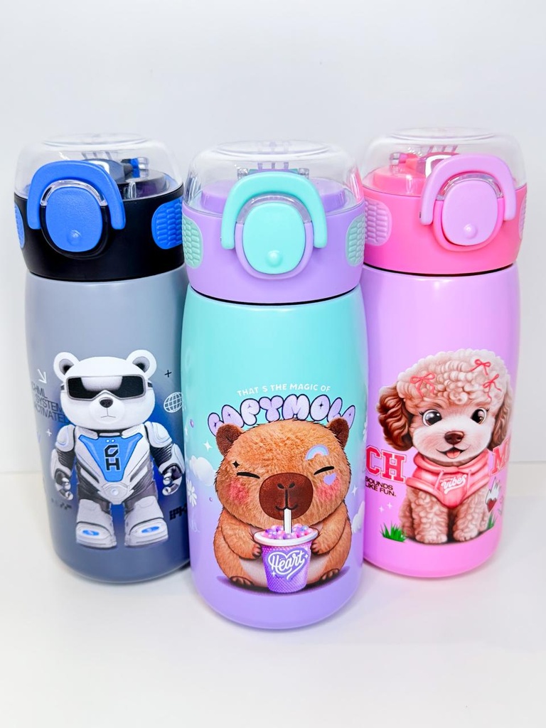 Botella termica chimola con bombilla 470ml