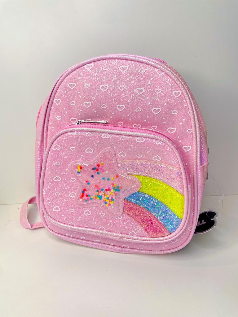 Mochila infantil con estrella y arcoíris