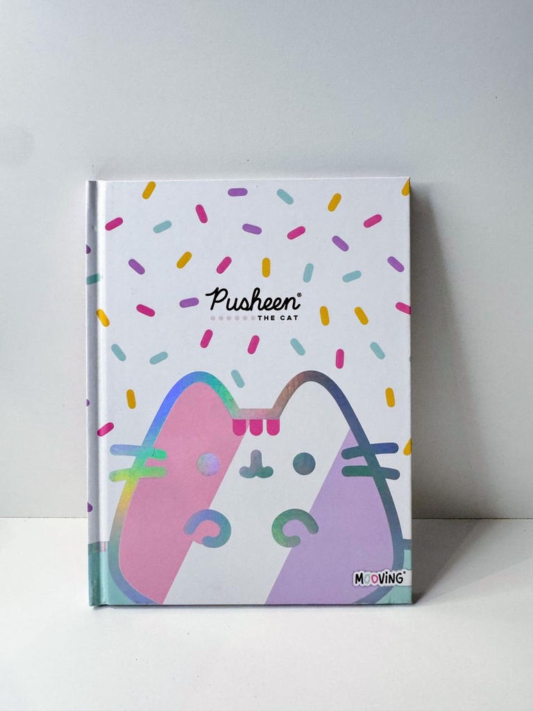 Cuaderno escolar tapa dura x48 pusheen