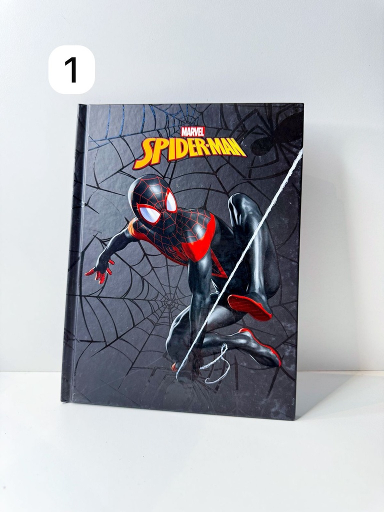 Cuaderno tapa dura spiderman 16x21