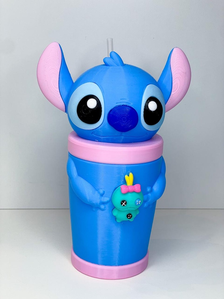 Vaso plastico stitch 3D