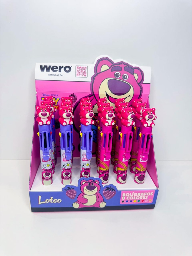 Boligrafo 8 colores Lotso