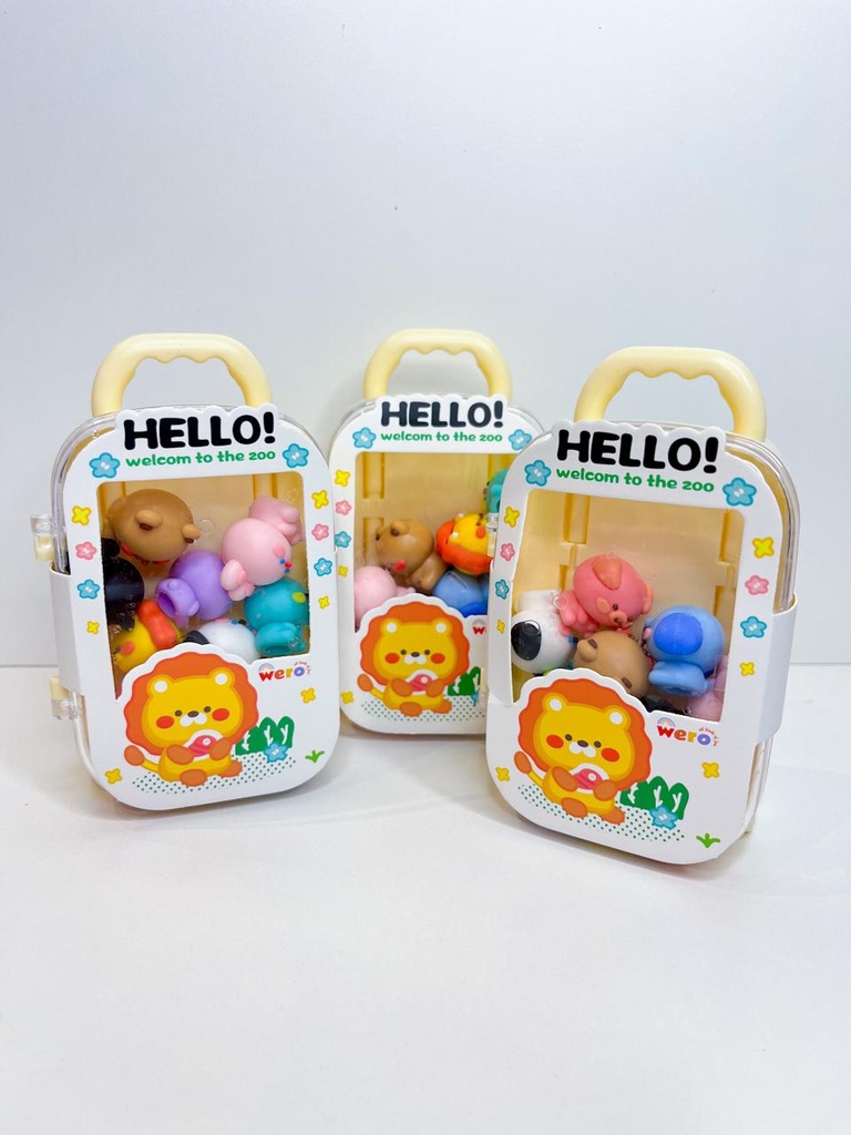 Goma en valija animales