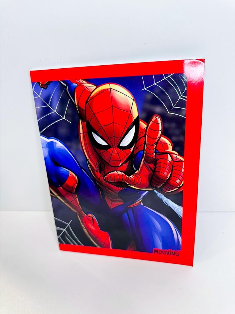 Cuaderno spiderman tapa flexible 16x21
