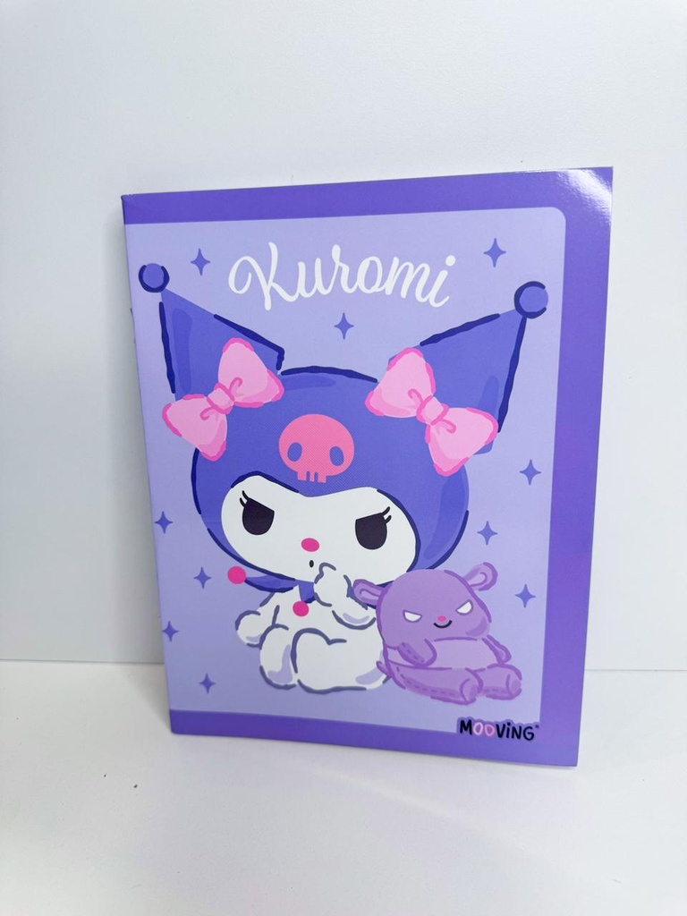 Cuaderno kuromi tapa flexible 16x21