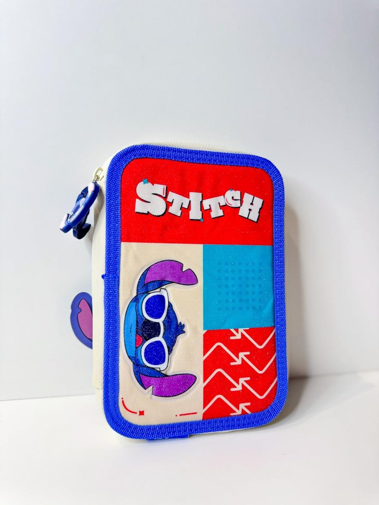 Cartuchera stitch disney dos pisos