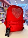 Mochila espalda las oreiro corazon con strass