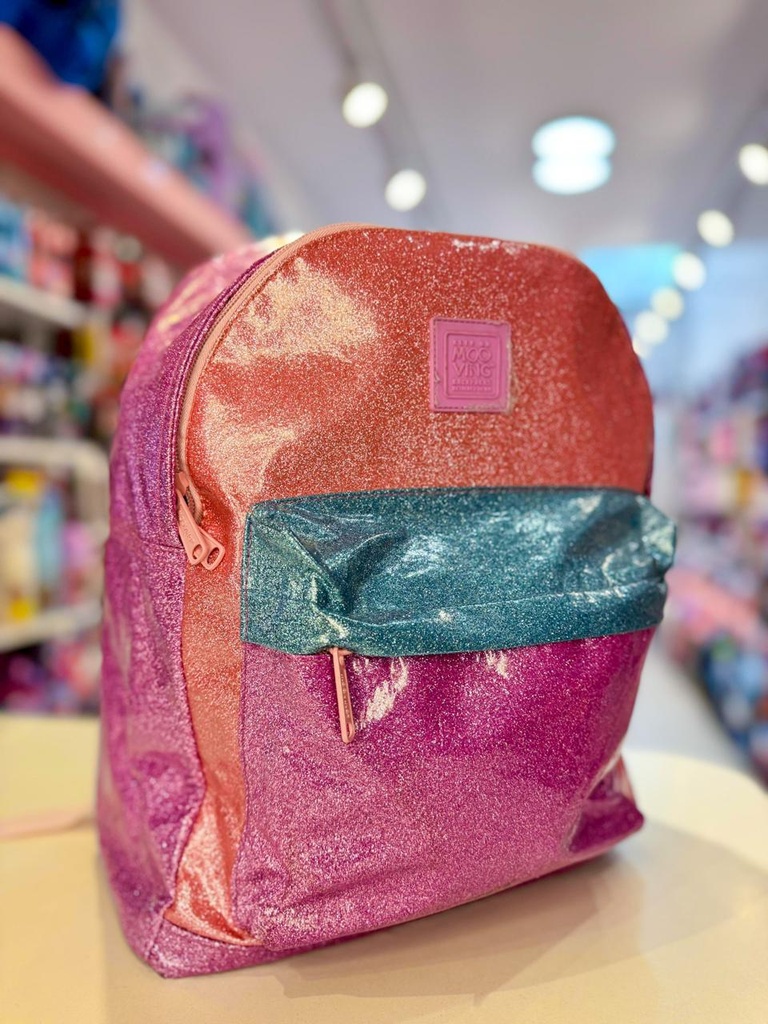 Mochila espalda glitter mooving 16"