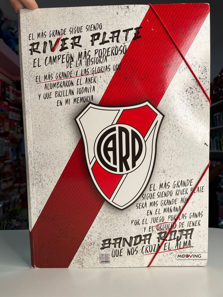 Carpeta dibujo river plate mooving