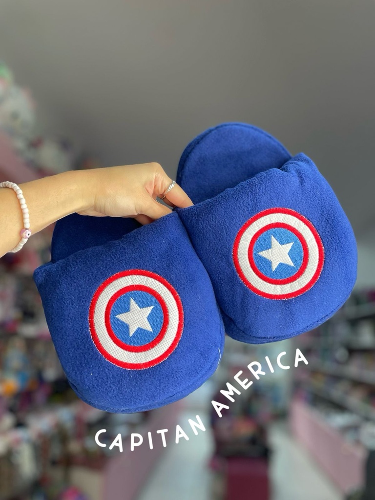 Pantufla / pantuflon capitan america