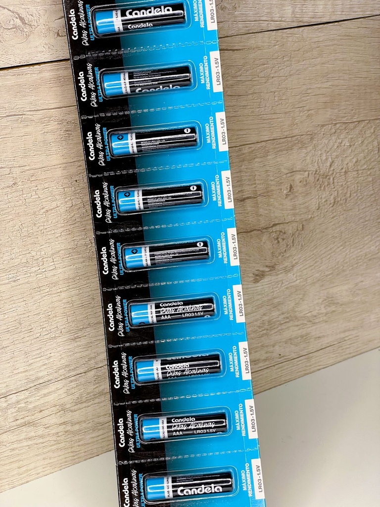 Pilas candela AAA por unidad