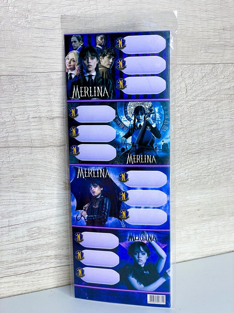 Etiquetas autoadhesivas x8 merlina