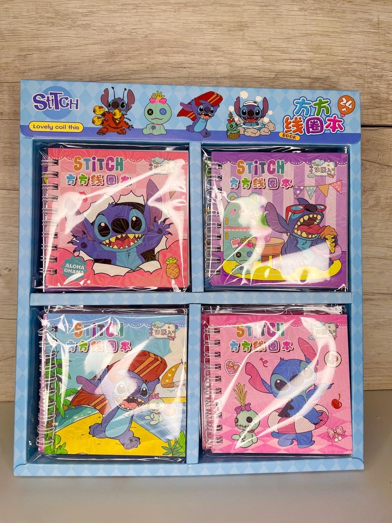 Libreta stitch con stickers