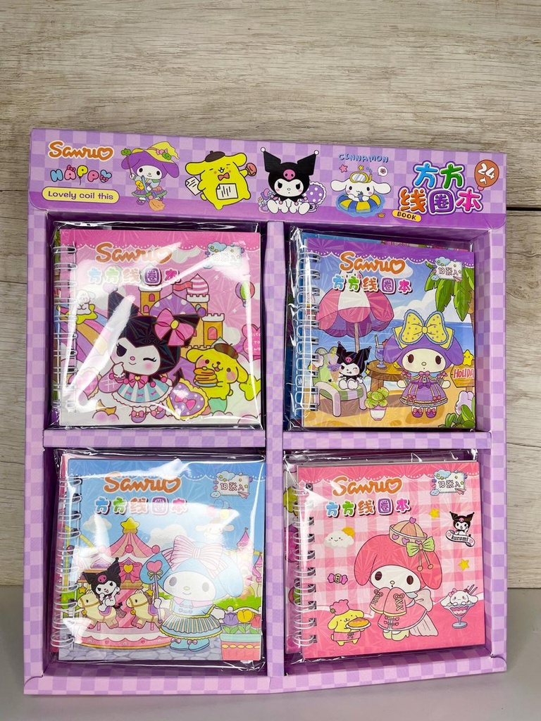 Libreta sanrio con stickers
