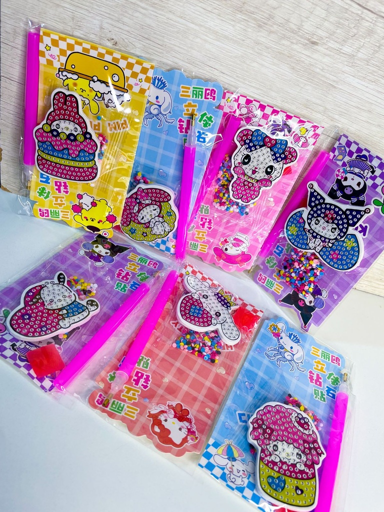 Strass mini sticker con relieve sanrio