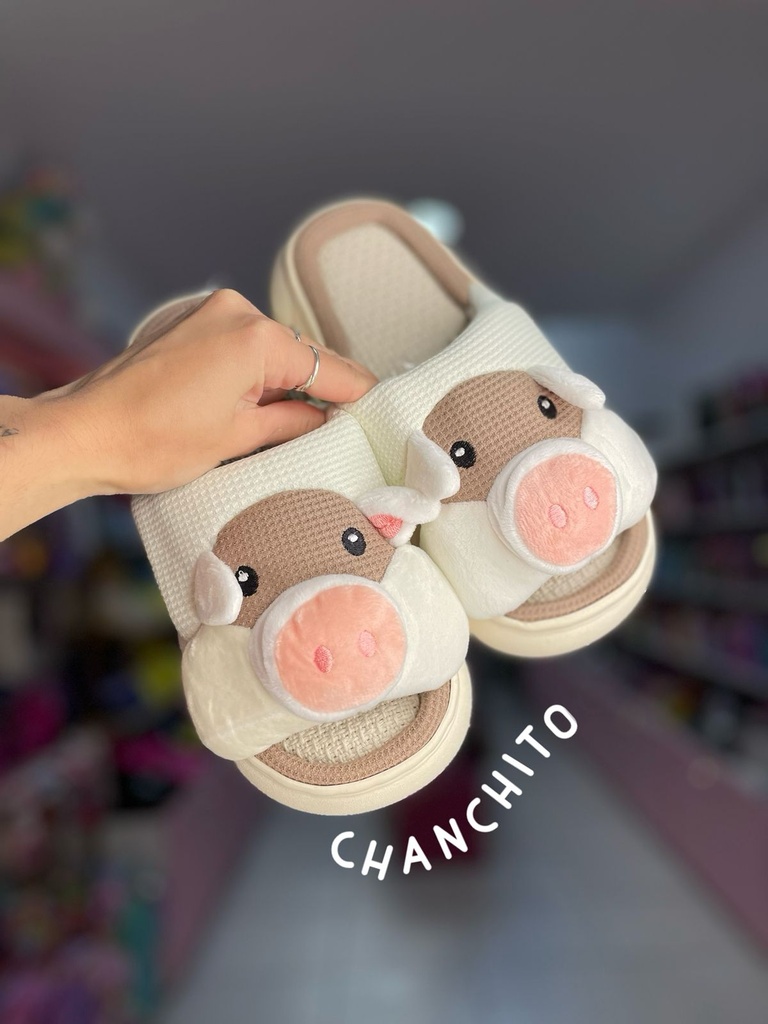Pantufla importada chanchito