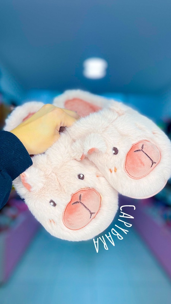 Pantufla importada capybara
