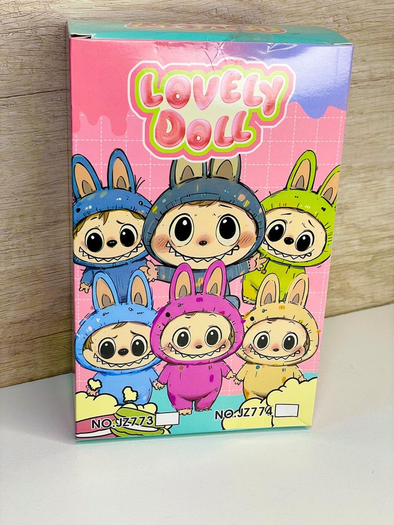 Caja labubu lovely doll macarons