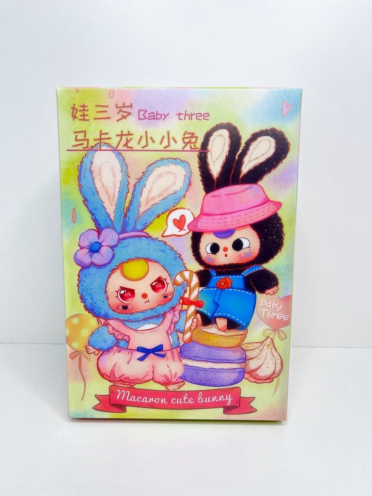 Caja sorpresa peluche baby three macaron cute bunny