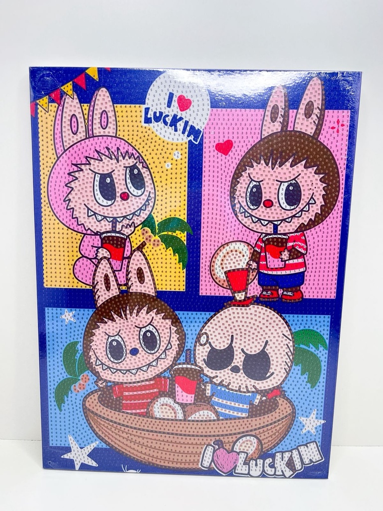 Cuadro diamond strass labubu 30x40