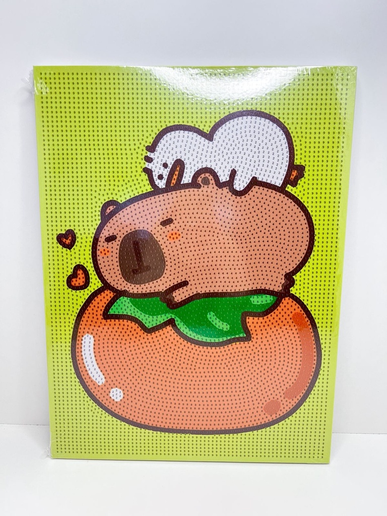 Cuadro diamond strass capybara 30x40