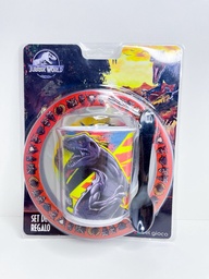 Set plato con vaso dinosaurio