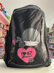 Mochila espalda love music 18"  47 street