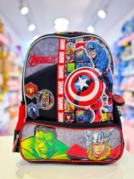 Mochila escola espalda avengers 16" cresko