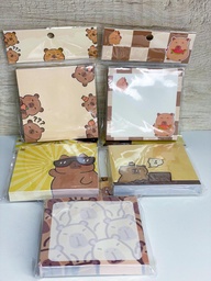 Set notas post it capybara