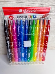 Crayones giratorios de cera x12