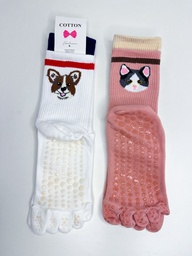 Medias con dedos antideslizante