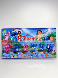 Stitch y angela x6 figuras
