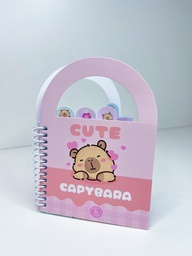 Libreta capybara con divisiones