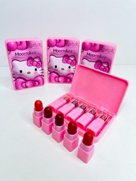 Set de labiales hello kitty