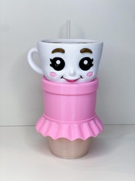 Vaso plastico ballerina capuchina 3D