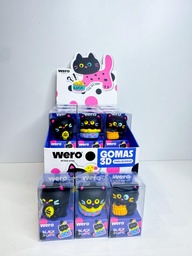 Goma de borrar gato black